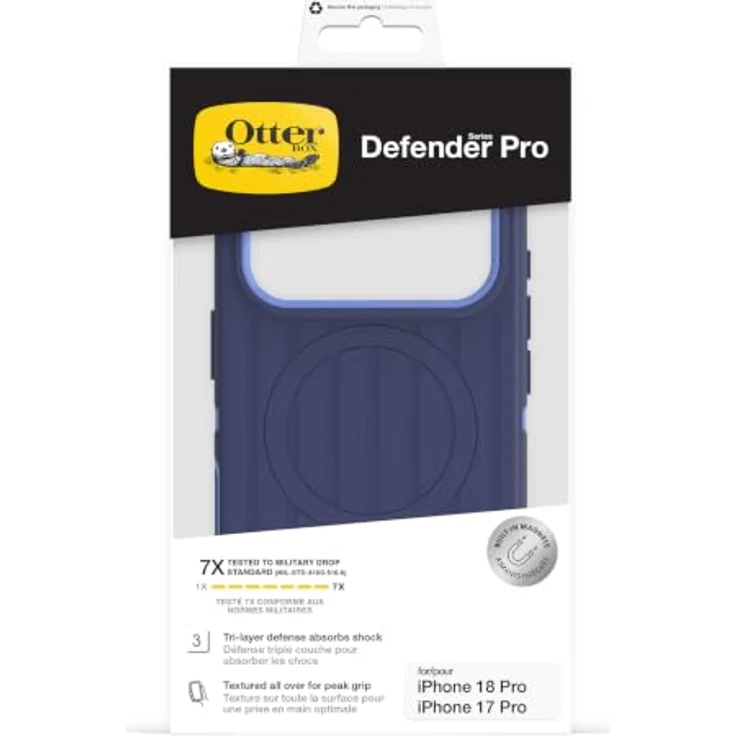 Otterbox Defender Series Pro Outdoorcase für Apple iPhone 18 Pro, iPhone 17 Pro, blau, mit MagSafe-Kompatibilität und dreilagigem Schutzdesign – Bild 5