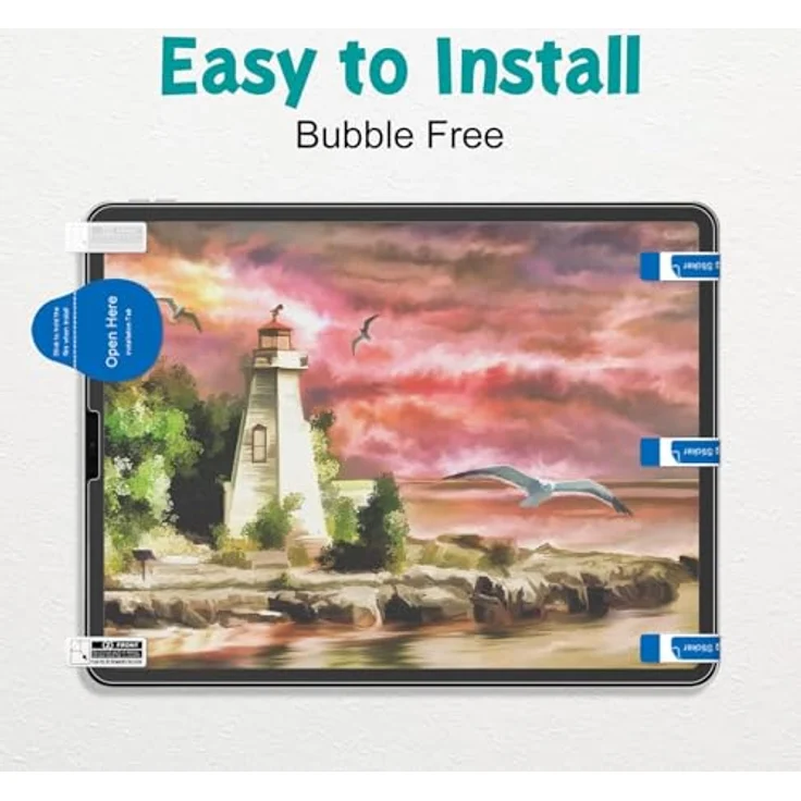 PAPERFEEL Paperfeel Schutzfolie für iPad Pro 12,9 Zoll (2022/2021/2020/2018), 2 Stück, Matte Anti-Fingerabdruck Folie, Blendschutz, Hüllenfreundlich – Bild 5