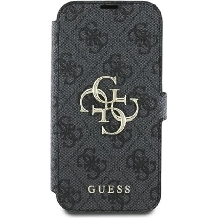 CG Mobile Guess GUBKP16S4GMGGR Hülle für iPhone 16 6.1" Schwarz Book 4G Metal Logo - TPU/PC/Kunstleder, 4G-Metalllogo – Bild 3