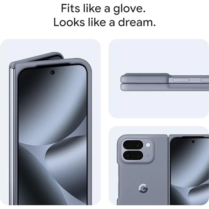 Google Pixel 10 Pro Fold Case mit Pixelsnap – Langlebiger Schutz aus fleckenabweisendem Silikon – Moonstone (Made by Google) – Bild 4