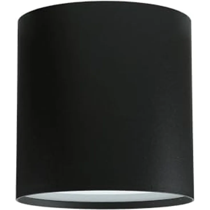 Licht-Erlebnisse Aufbauspot GU10 Deckenlampe, Aufbaustrahler Schwarz, blendarmes Licht, eleganter Deckenstrahler, Ø12,7 cm, rund