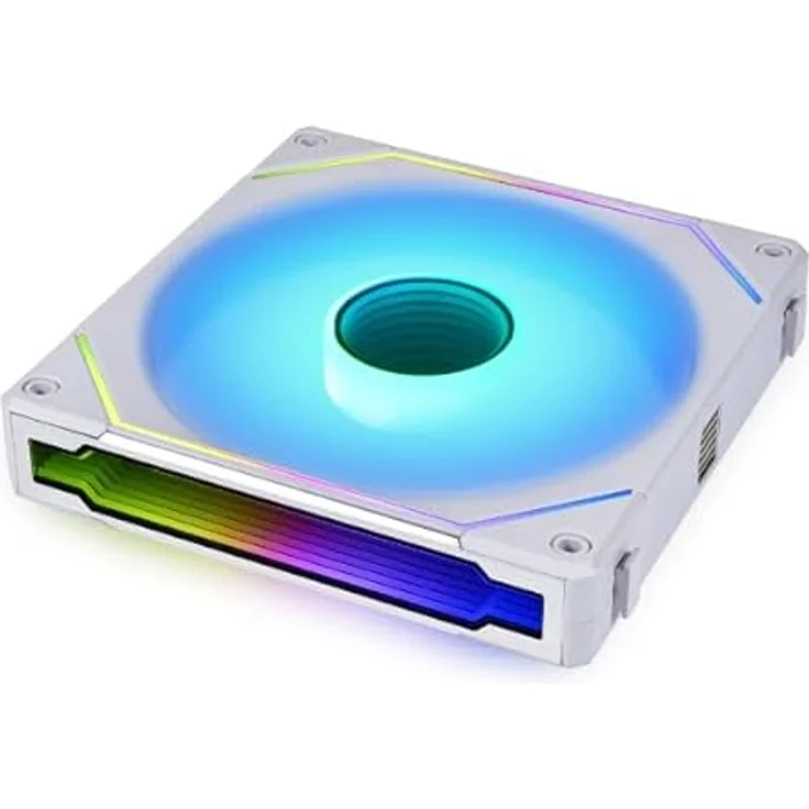 Lian Li UNI FAN SL-INF Wireless RGB PC-Lüfter 140mm Weiß | PWM Gehäuselüfter mit ARGB-Beleuchtung, Unendlichkeitsspiegel und leisem Betrieb – Bild 1