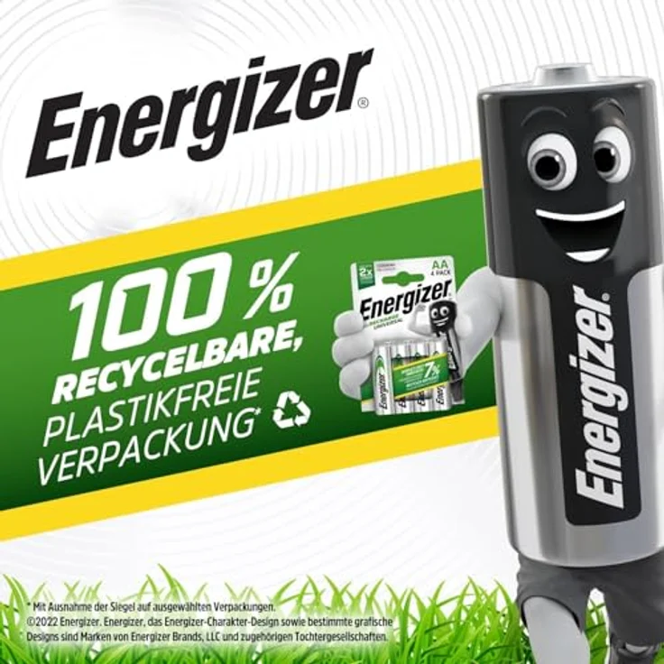Energizer Wiederaufladbare Batterien AAA, Recharge Universal, 4 Stück – Bild 7
