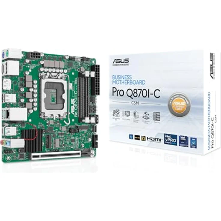 ASUS MB PRO Q870I-C-CSM, Mini-ITX Mainboard mit Intel Q870, Unterstützung für Intel vPro, 128 GB RAM, ASUS Control Center Express – Bild 8