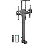 Mywall Motorisierter TV-Lift HP63-2L zum Einbau in Möbel, TV Lift Elektrisch mit Smart Home Steuerung per Tuya App+Funkfernbedienung, TV Möbel Lift für 37-80 Zoll Bildschirme, Belastung bis 60 kg