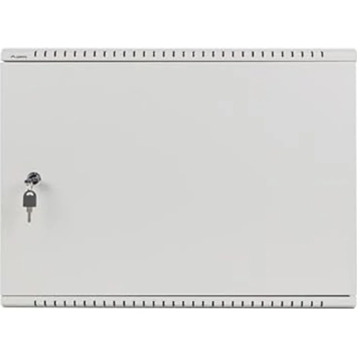 Lanberg Rackschrank 19" Wandmontage 4U+3U, Low-Profile grau, montiert – Bild 5