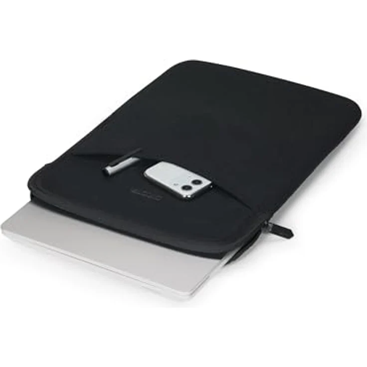 DICOTA Laptophülle SLIM L für Microsoft Surface, Kunstfaser schwarz, bis 38,1 cm (15 Zoll), inkl. Notebookfach, Reißverschluss, geringes Gewicht – Bild 2