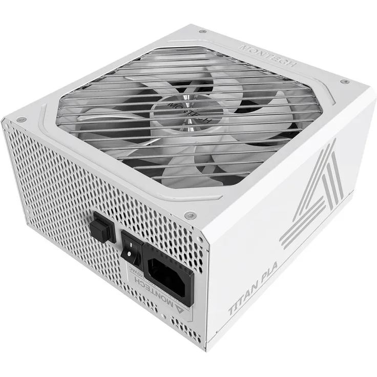 Montech Titan PLA 850W, 80 PLUS & Cybenetics Platinum, modular, PCIe 5.1 - 850 Watt, weiß