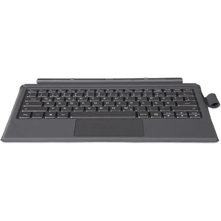 Terra Type Cover PAD 1162W, Tastatur Pad mit RGB-Hintergrundbeleuchtung, QWERTY-Layout, grau, für Terra Pad 1162W, magnetische Verbindung