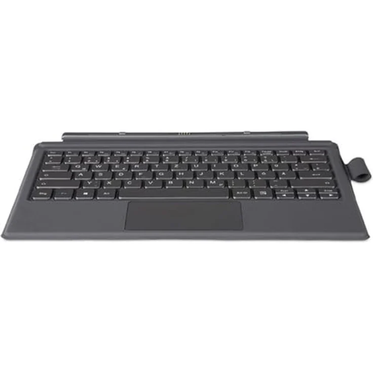 Terra Type Cover PAD 1162W, Tastatur Pad mit RGB-Hintergrundbeleuchtung, QWERTY-Layout, grau, für Terra Pad 1162W, magnetische Verbindung
