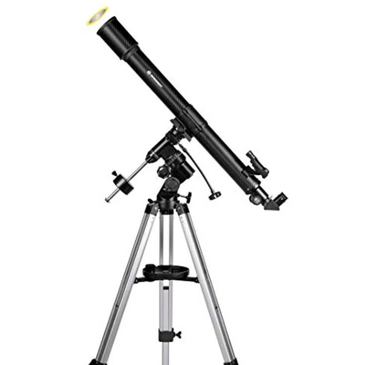 Bresser Optics Lyra 70/900 EQ-SKY Refractor 675 x Black – Telescopes (99 cm, 6.55 kg, 8 cm, Aluminium)