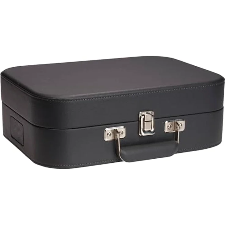 Denver Retro Koffer Plattenspieler VPL-130DGR, Vintage Schallplattenspieler mit Lautsprecher, USB zum Digitalisieren, 33/45/78 RPM, AUX, Kopfhörer & RCA-Ausgang, tragbarer Vinyl Player ohne Bluetooth – Bild 5