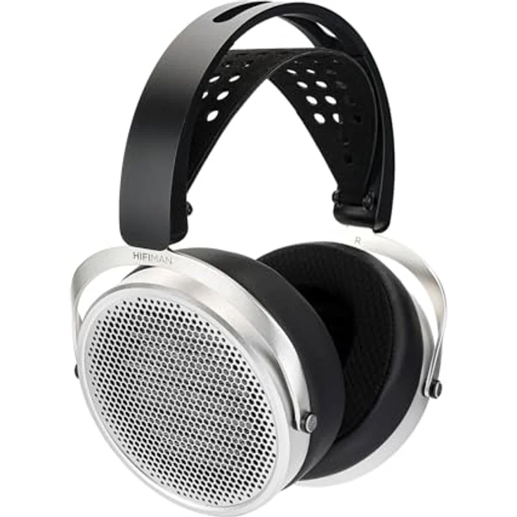 HIFIMAN HE 600, offene Magnetostatik-Kopfhörer mit 8Hz - 65.000Hz Frequenzbereich, Silber/Schwarz – Bild 3