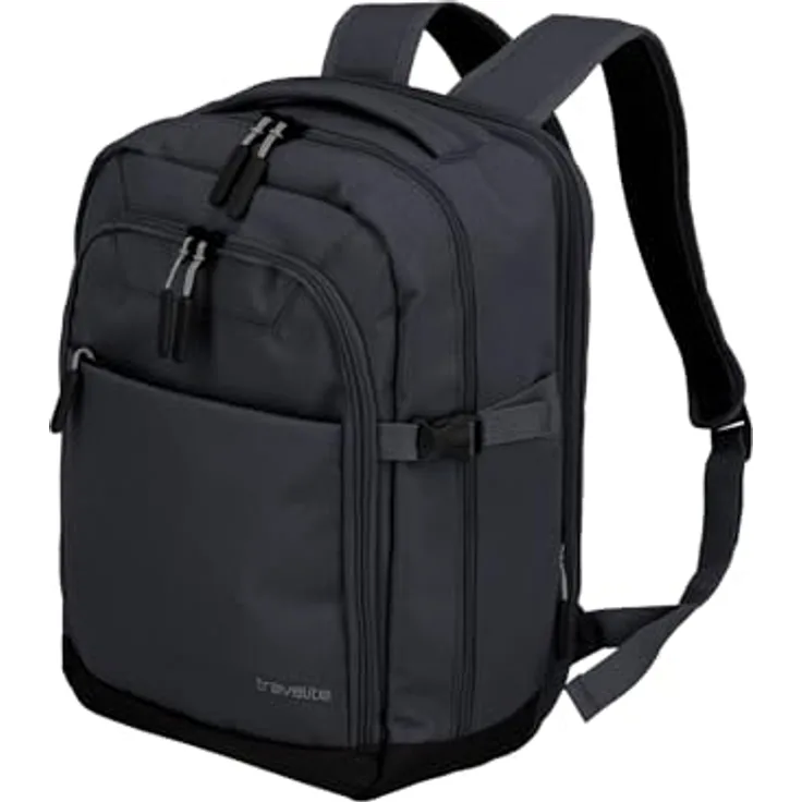 Travelite Handgepäck Rucksack, RyanAir Maße, KICK OFF, Laptop Rucksack 13 Zoll, Grau