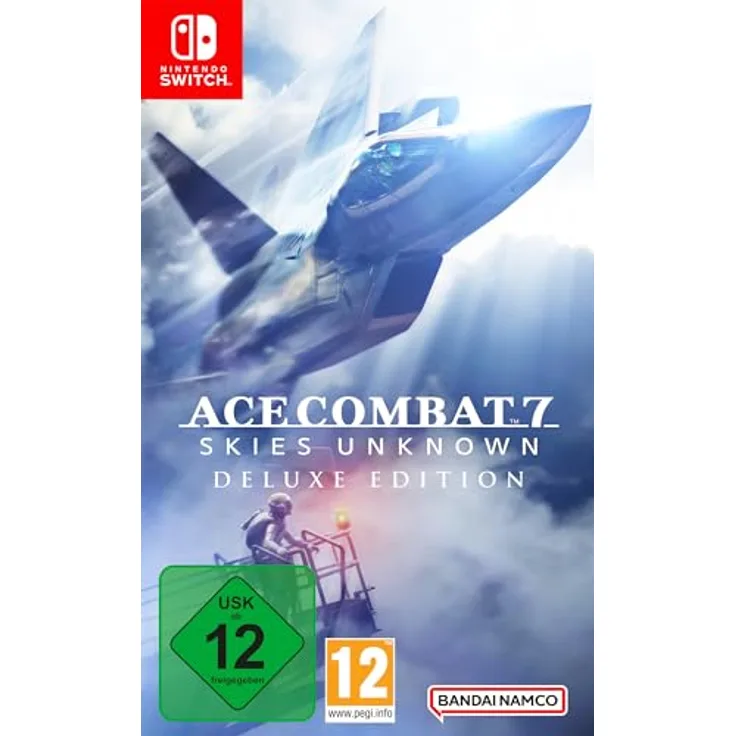 BANDAI Ace Combat 7: Skies Unknown (Deluxe Edition) - Nintendo Switch, mit 6 DLCs, 3 Flugzeug-Sets und dynamischem Wetter