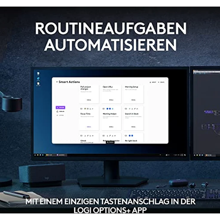 Logitech MX Keys S kabellose Tastatur, Low Profile, Fluid Quiet Typing, Programmable Keys, Backlighting, Bluetooth, USB C Rechargeable, für Windows PC, Linux, Chrome, Mac, Deutsches QWERTZ - Grau – Bild 3
