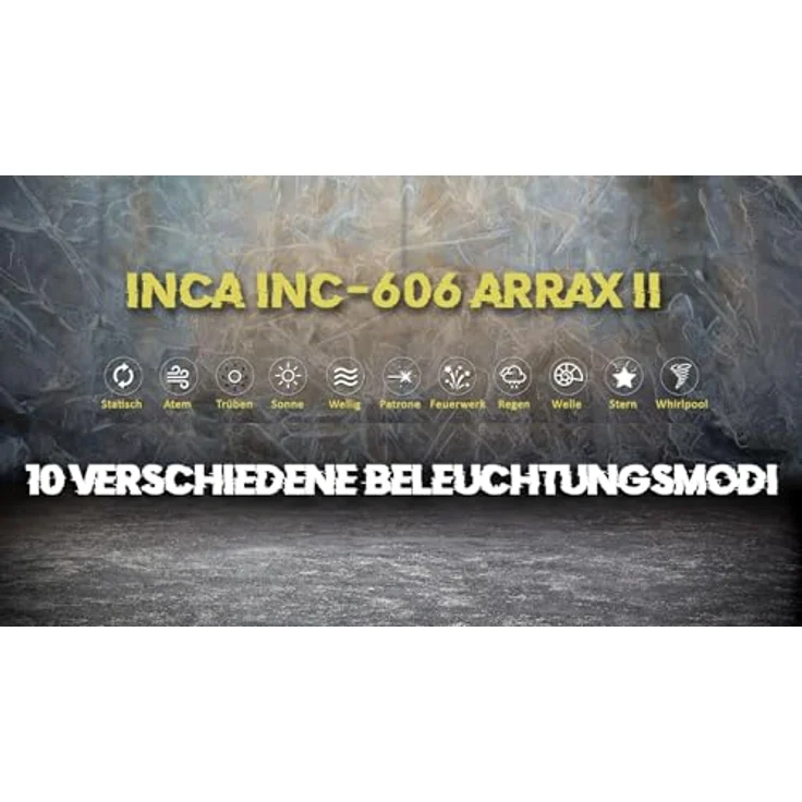 INCA INC-606TGS Notebook-Ständer mit Kühlfunktion, höhenverstellbar, USB-Hub und RGB-Lüfter mit 10 Lichteffekten – Bild 4
