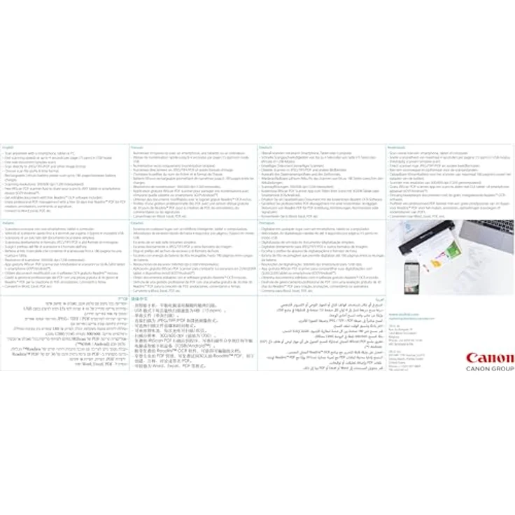 Iris IRIScan Anywhere 6 WIFI, Mobiler Dokumentenscanner mit Akku, 15PPM, PDF OCR, WinMac iOS, USB, WLAN – Bild 3