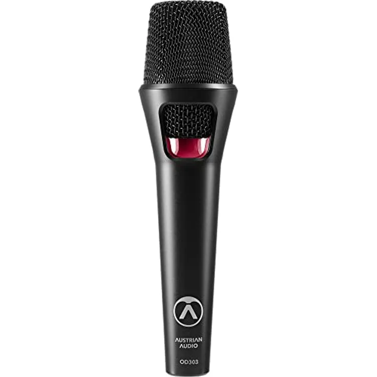 Austrian Audio OD303 Bühnenmikrofon mit Open Acoustics Technologie (weites Frequenzband, Feedbackstabilität, offenes Design, mit integriertem 3D Pop Noise Diffusor, einzigartiger Klang), Schwarz