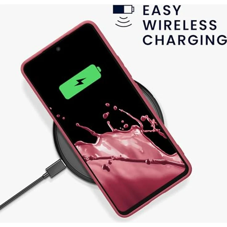 kwmobile Handyhülle für Samsung Galaxy A53 5G - weiches TPU Silikon Case in Dark Rose, rutschfest und reißfest – Bild 5