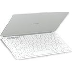 Logitech Keys-To-Go 2, mobile kabellose Tastatur für iPad mit integriertem Schutzcover, schlanke und kompakte, DEU QWERTZ-Layout - Hellgrau