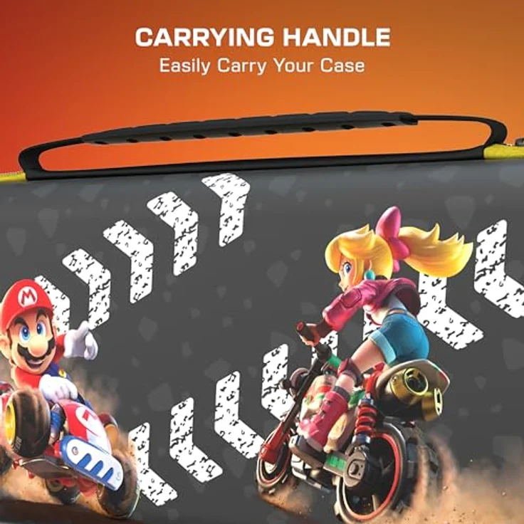 Turtle Beach PlayTrek Reiseetui - Mario Kart World für Nintendo Switch 2, im Dunkeln leuchtendes Design, mit gepolsterter Klappe und Platz für 12 Spielkarten – Bild 5