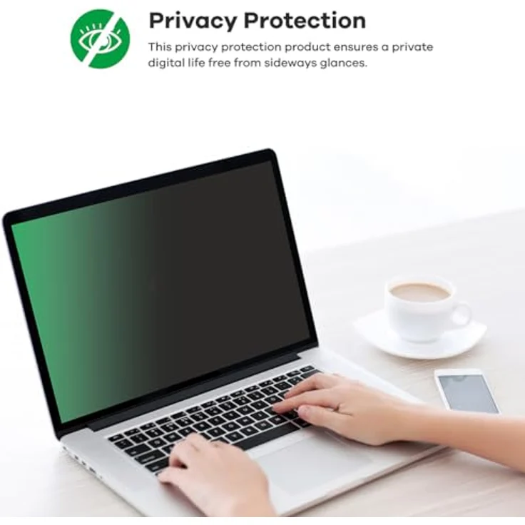 upscreen Anti-Spy Blickschutzfolie für Lenovo ThinkPad X1 Carbon 14" Gen 11, Privacy Displayschutz-Folie mit Blaulichtfilter, Blasenfreie Montage, Made in Germany – Bild 5