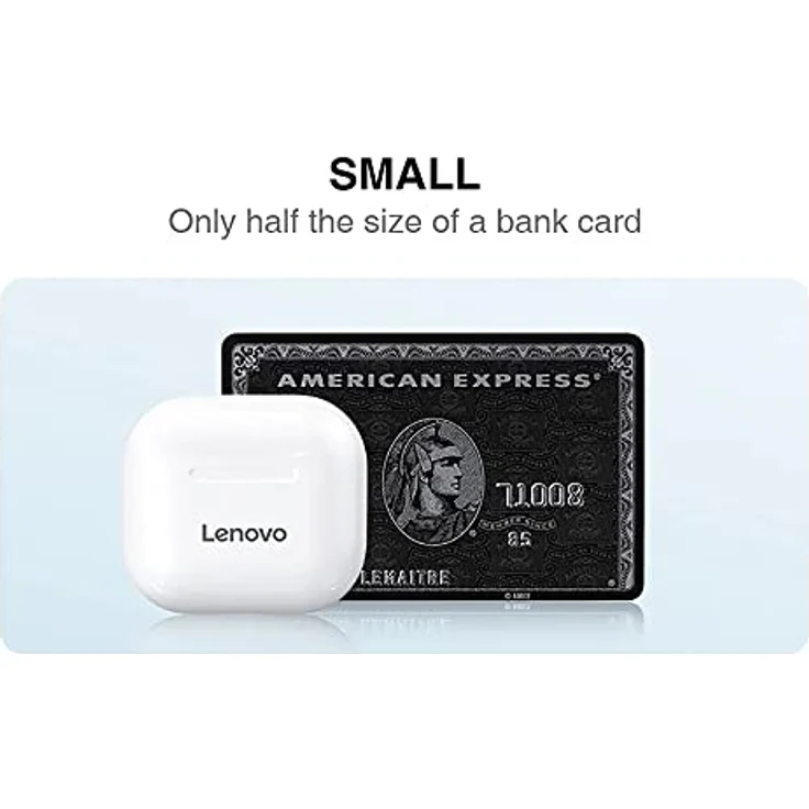 Original Lenovo TWS Kopfhörer, kabellos, Bluetooth, Touch-Steuerung, Stereo-Ohrhörer mit 300 mAh Kopfhörer-Ladehülle – Bild 3