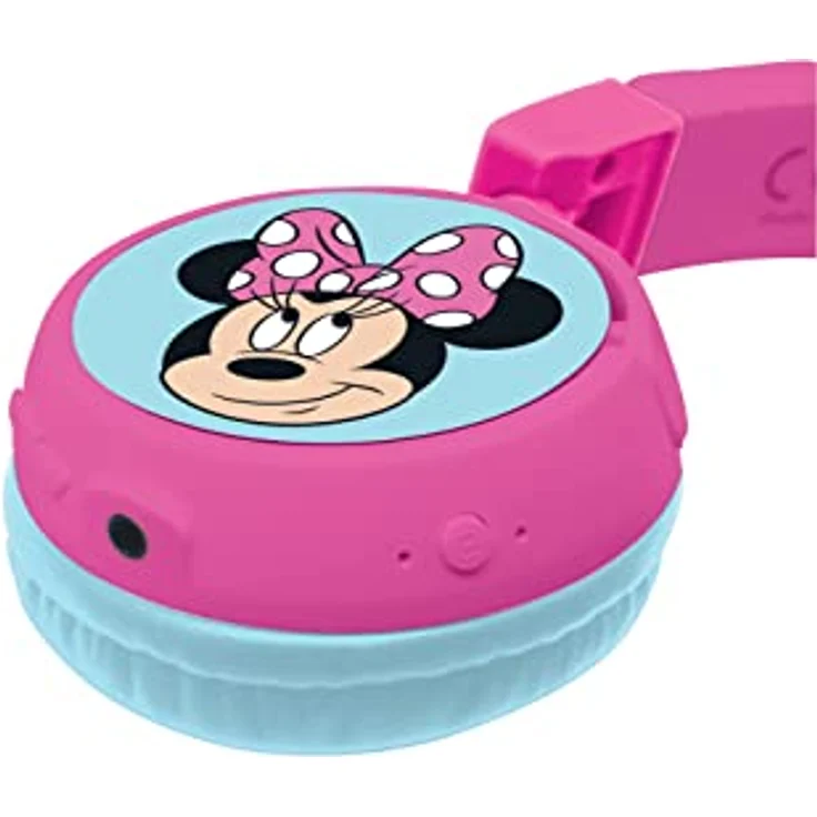 Lexibook® Disney Minnie Mouse 2in1 Bluetooth und Kabel, faltbare Kopfhörer Kinder-Kopfhörer in Rosa und Blau – Bild 2