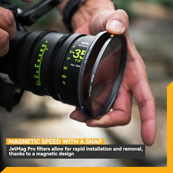 NiSi JetMag Pro 82MAG UV/IR Cut Filter - Magnetischer UV & IR blockierender Objektivschutzfilter - Blockiert UV unter 390 nm & IR über 700 nm - Nanobeschichtetes optisches Glas, ultradünner Rahmen – Bild 2