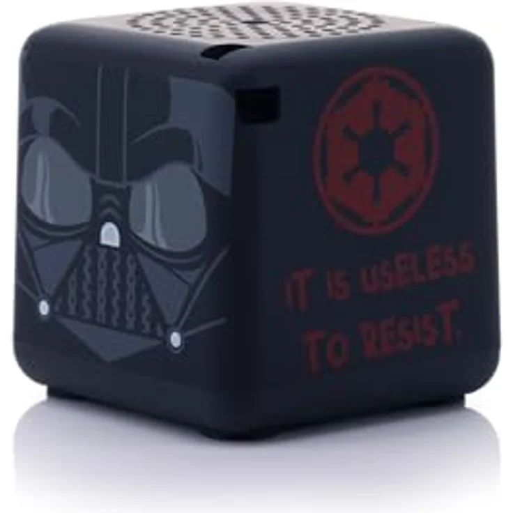 Bitty Boomers Star Wars Bitty Box-Darth Vader Bluetooth-Lautsprecher, tragbarer Lautsprecher mit 4 Stunden Akkulaufzeit, Schwarz – Bild 3