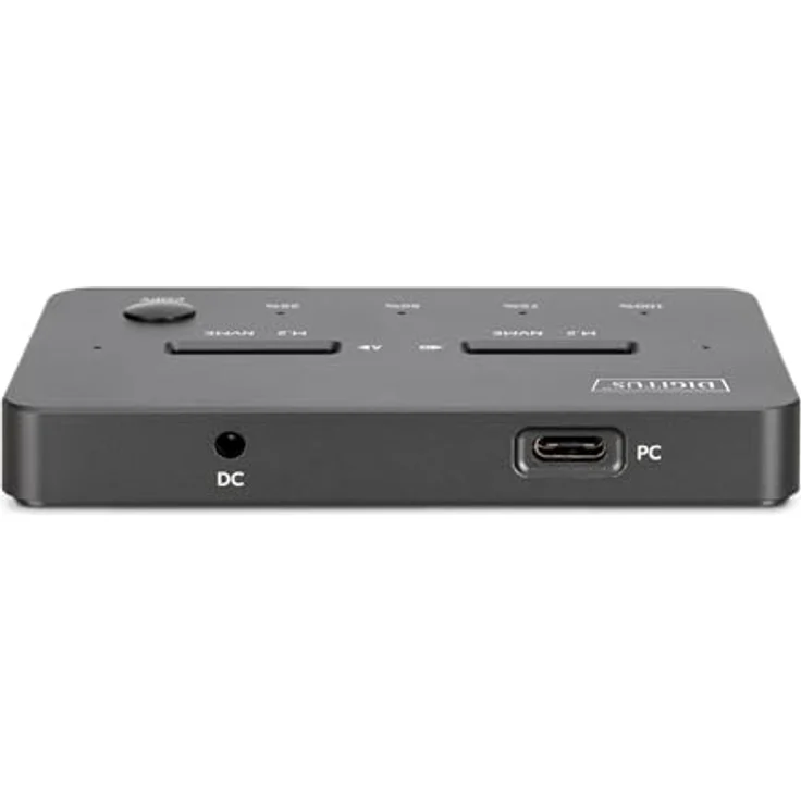 Digitus DA-71545-1, NVMe Klonstation USB3.1 Gen2 Typ-C für 2 M.2 SSDs bis 4 TB, Festplattengehäuse, Schwarz – Bild 12