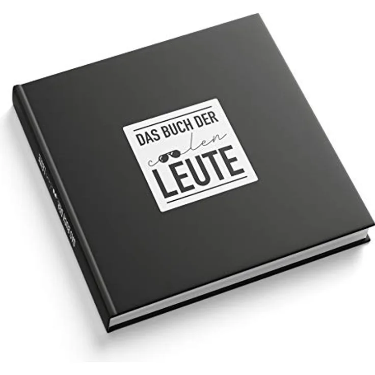 itenga Gästebuch Freundebuch Das Buch der coolen Leute, 21,0 x 21,0 cm, 88 Blanko-Seiten, stabiler Hardcover-Umschlag mit Mattfolie, ideal als Fotoalbum oder zum Festhalten von Erinnerungen