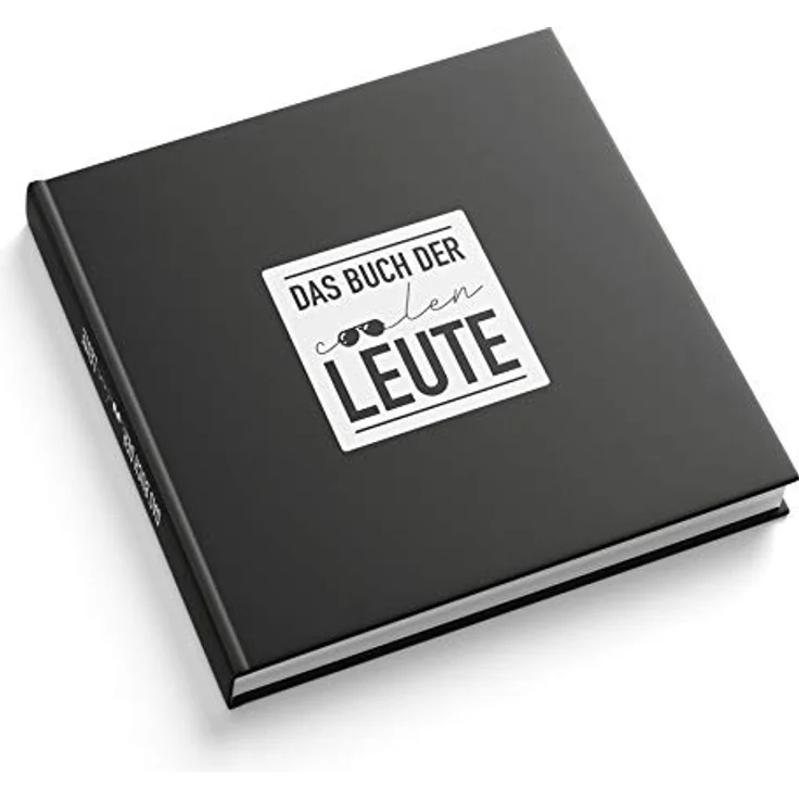 itenga Gästebuch Freundebuch Das Buch der coolen Leute, 21,0 x 21,0 cm, 88 Blanko-Seiten, stabiler Hardcover-Umschlag mit Mattfolie, ideal als Fotoalbum oder zum Festhalten von Erinnerungen – Bild 1