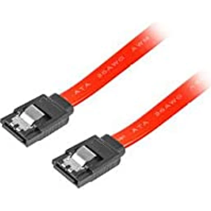 LANBERG Sara II SATA-Kabel, 30 cm, 3GB/s, weiblicher Clip mit metallischen Riegeln – Bild 3