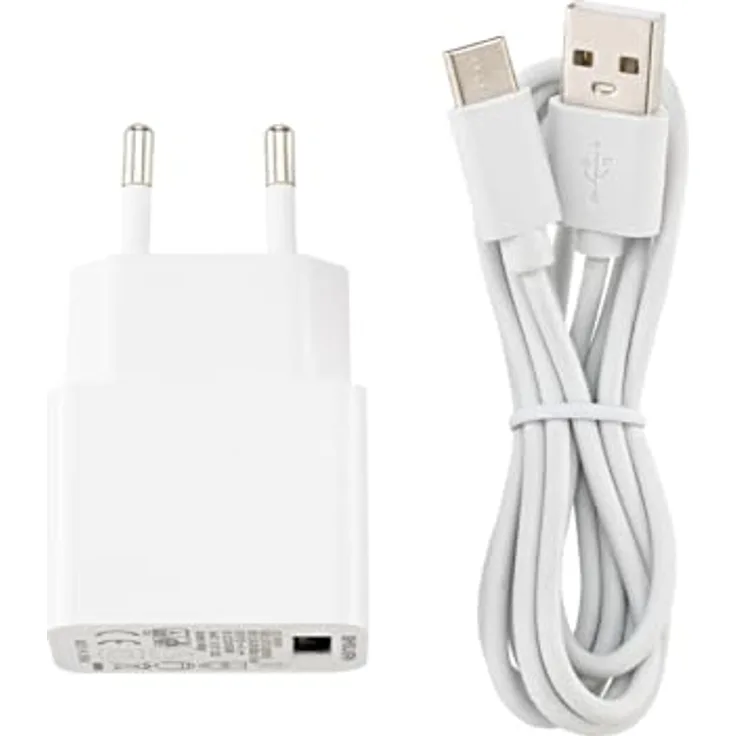SIGOR USB-C Ladekabel inkl. Netzteil - Ladekabel für alle Akkuleuchten mit USB-C Anschluss, Länge 1,2m, weiß