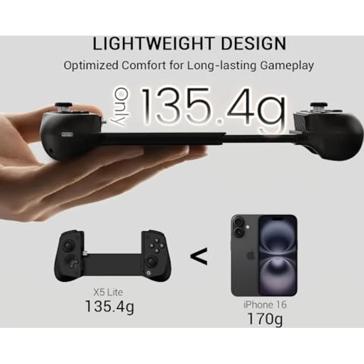 Gamesir X5 LITE, Android Gaming Controller mit präziser Steuerung, Schwarz – Bild 3