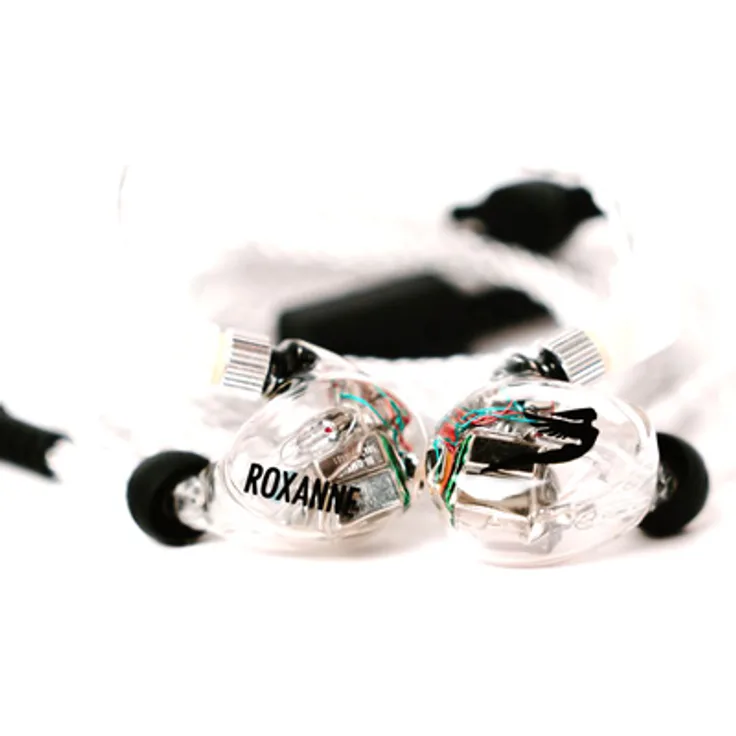 JH Audio Universal Roxanne Clear, In-Ear Monitor mit 12 Treibern, variabler Bassregelung und geschlossener Acoustic Sound Chamber, transparent