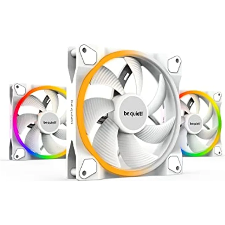 be quiet! Light Wings White 140mm PWM Triple Pack Gehäuselüfter, weiß, 3er Pack, BL102