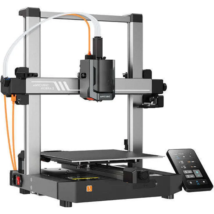 Anycubic Kobra 3 3D-Drucker mit 250 x 250 x 260 mm Druckvolumen, schnelle Druckgeschwindigkeit bis zu 600 mm/s