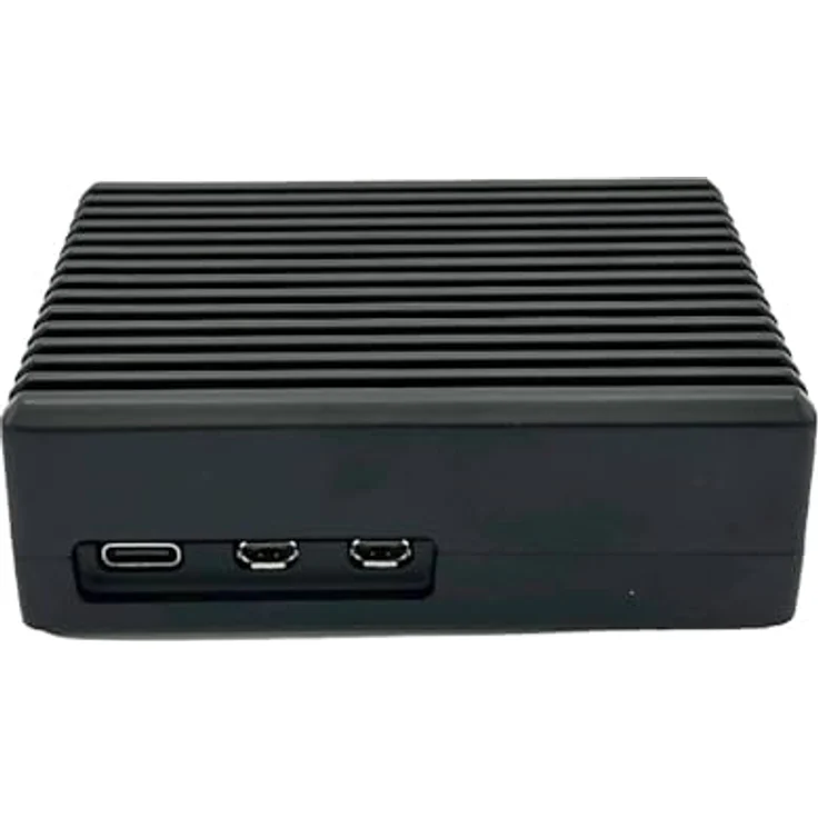 BerryBase PC-Gehäuse Full Armor Gehäuse für Raspberry Pi 5, Schwarz, aus Aluminium, stabiler Aufbau, effiziente Wärmeableitung – Bild 2