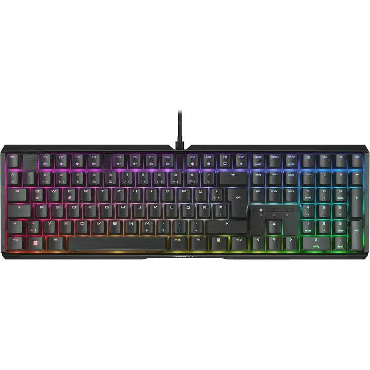 Cherry Xtrfy MX 3.1 RGB BLACK / DE Gaming-Tastatur mit Aluminiumgehäuse und abriebfesten ABSTastenknöpfen