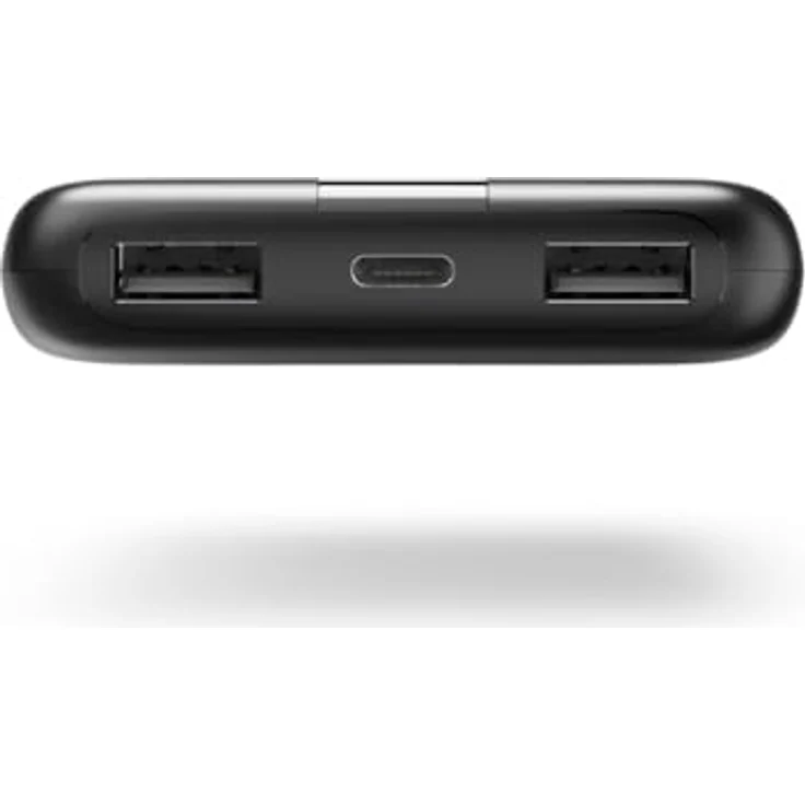 Hama Powerbank Performance 10 10000mAh (USB C + 2x USB A, LED Display, Power Pack zertifiziert, klein) anthrazit – Bild 2