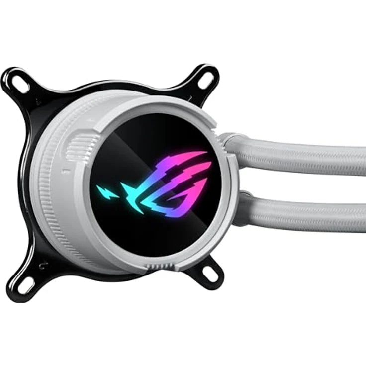 ASUS ROG STRIX LC III 240 ARGB White Edition All-in-One Flüssig-CPU-Wasserkühlung weiß (2x adressierbare ROG ARGB-Lüfter, Asetek-Pumpe 7. Generation V2, Intel LGA 1700, 1200, 115X, AMD AM5, AM4) – Bild 4