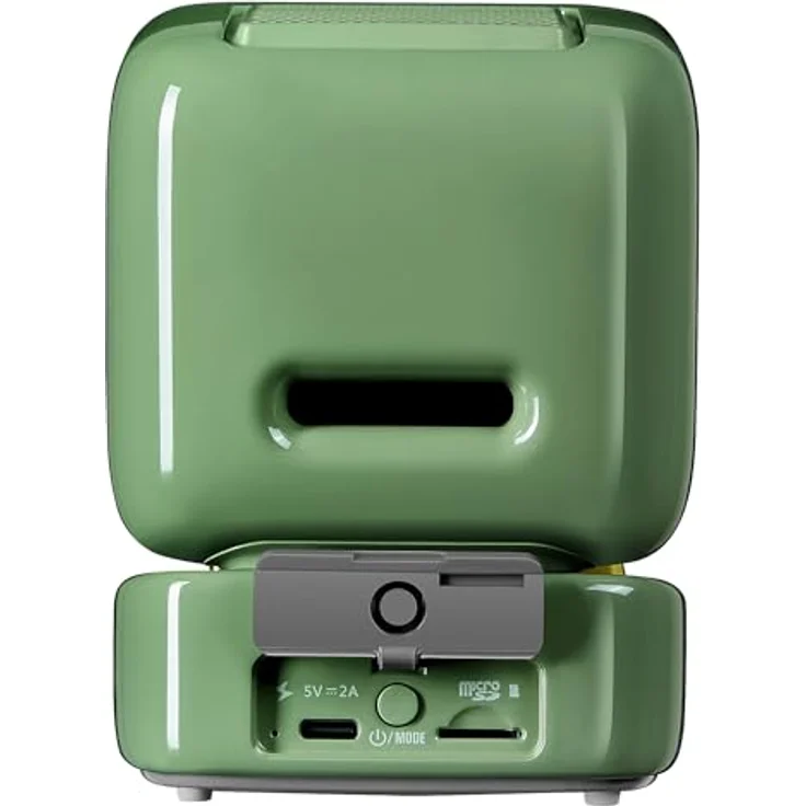 Divoom DitooMic, Bluetooth Lautsprecher mit 8 Stunden Akkubetrieb und Mini-Wireless-Mikrofon, Grün – Bild 2