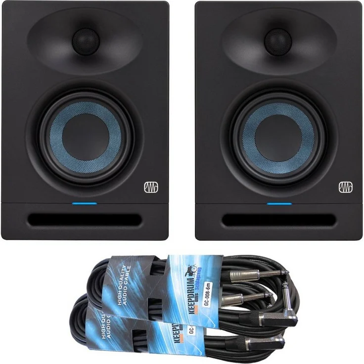 Presonus Eris Studio 4 Aktive Studio Monitor-Boxen 1 Paar (100 W) mit Kabel, PC-Lautsprecher in Schwarz – Bild 1
