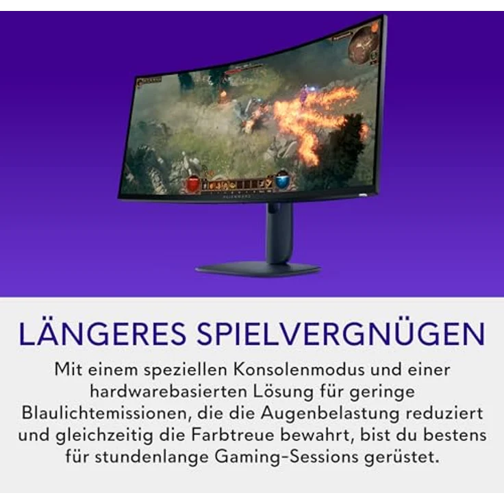 Alienware AW3425DWM Gaming-Monitor 34" Curved WQHD 180 Hz 1 ms HDR 400 VA-Panel, Schwarz – Bild 5