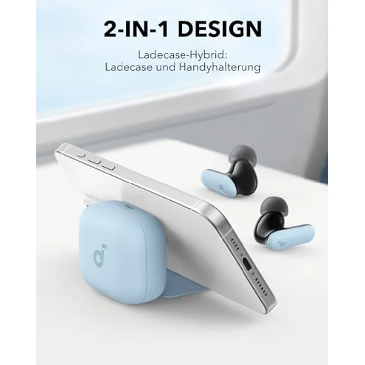 SOUNDCORE BY ANKER P30i In-ear Kopfhörer mit Noise Cancelling, 45 Std. Akkulaufzeit, Bluetooth 5.4, Blauschwarz – Bild 2