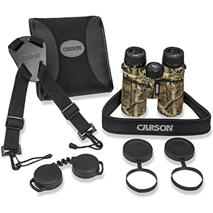 CARSON 3D 10x42 ED Camouflage Fernglas, wasserdicht und stoßfest mit hoher Lichtdurchlässigkeit – Bild 6