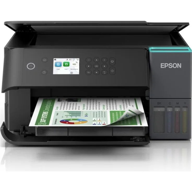 Epson EcoTank L6360, Multifunktionsdrucker, Inkjet, Farbe, A4, Wi-Fi, Schwarz, cartridgefrei
